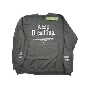 Twloha Keep Breathing To Write Love On Her Arms Size Unisex 5XL NWT Black Crew
